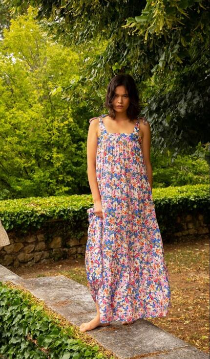Frnch Dresses & Skirts - FRNCH Amira Maxi Dress in Provence Floral Size Medium Cottagecore Preppy